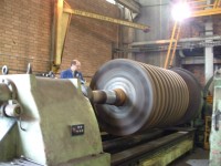 Crusher pulley on 2m lathe
