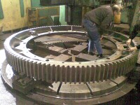 Ring gear machining